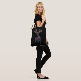 Royal floral cosmic Deer Tote Bag