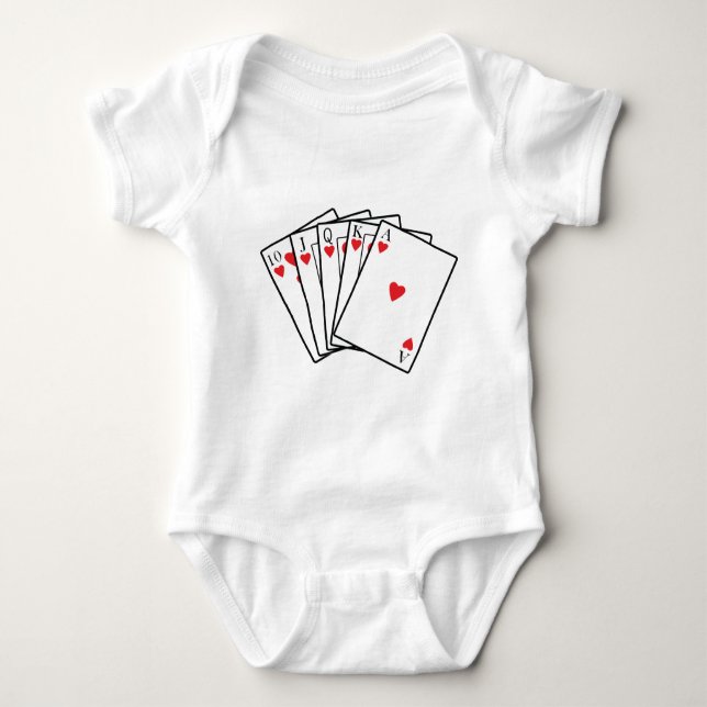 Royal Flush Baby Bodysuit (Front)