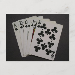 Royal Flush Postcard