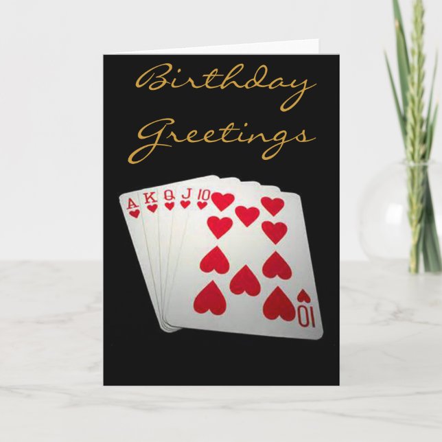 ROYAL FLUSHGREETING CARD (Front)