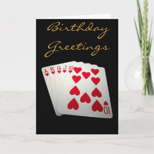 ROYAL FLUSHGREETING CARD