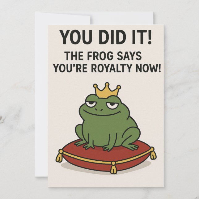 Royal Frog Approval Holiday Card (Front)