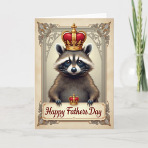 Royal Furry Fathers Day Card