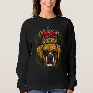 Royal German Boxer King Queen Princess Boxer Dog Sweatshirt