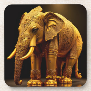 Royal Gilded Elephant Coaster