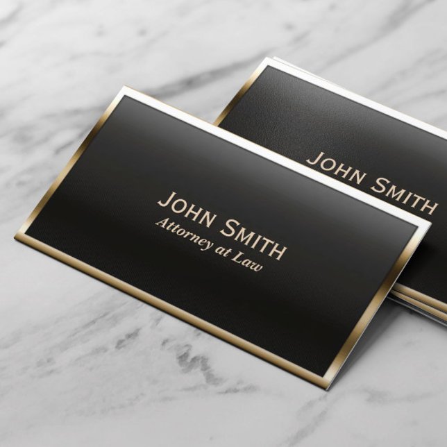 Royal Gold Border Attorney Business Card (Creator Uploaded)
