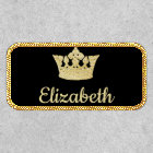 Royal Gold Crown Personalised Name
