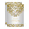 Royal Gold on White Pearl Elegant Birthday Party