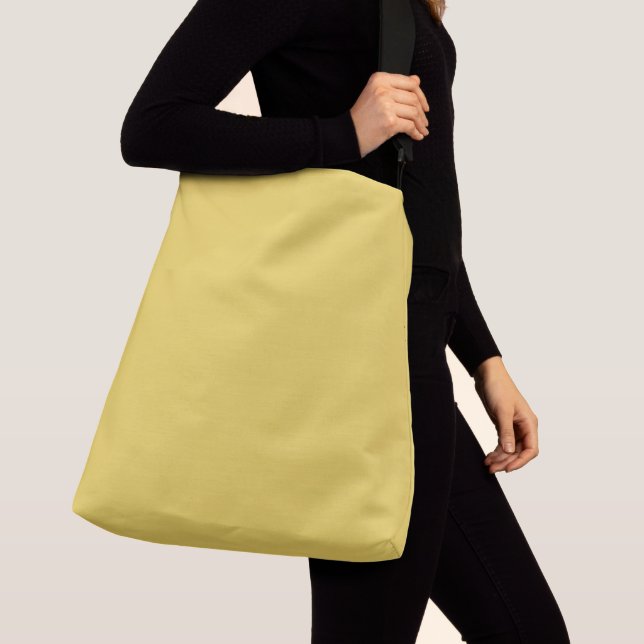 Royal Gold Solid Plain Color Crossbody Bag (Close Up)