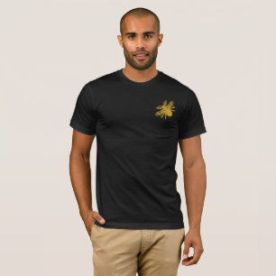 Royal Golden Bee imitation of embroidery T-Shirt