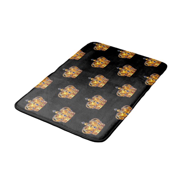 Royal golden crown bath mat (Angled)