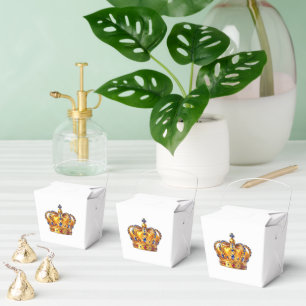 Royal golden crown favour box