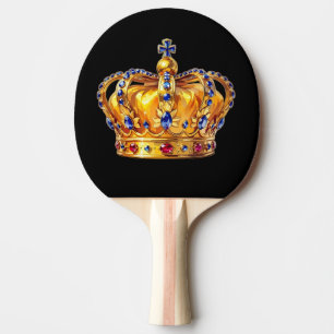 Royal golden crown ping pong paddle