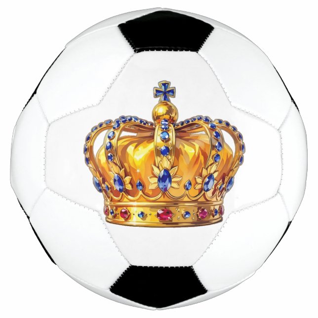 Royal golden crown soccer ball (Front)