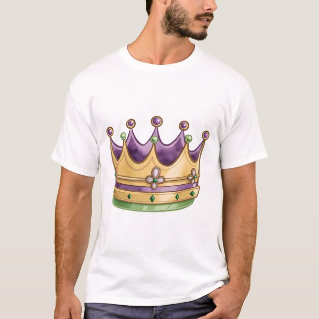 Royal Golden Crown with Jewels T-Shirt (Front)