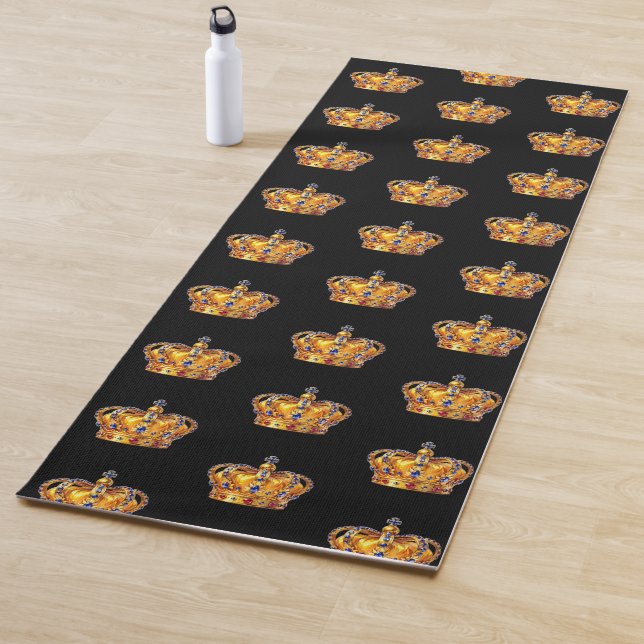 Royal golden crown yoga mat (In Situ)