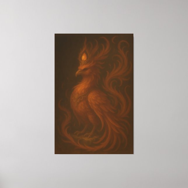 Royal Golden Phoenix – Elite Fine Art Collection Canvas Print (Front)