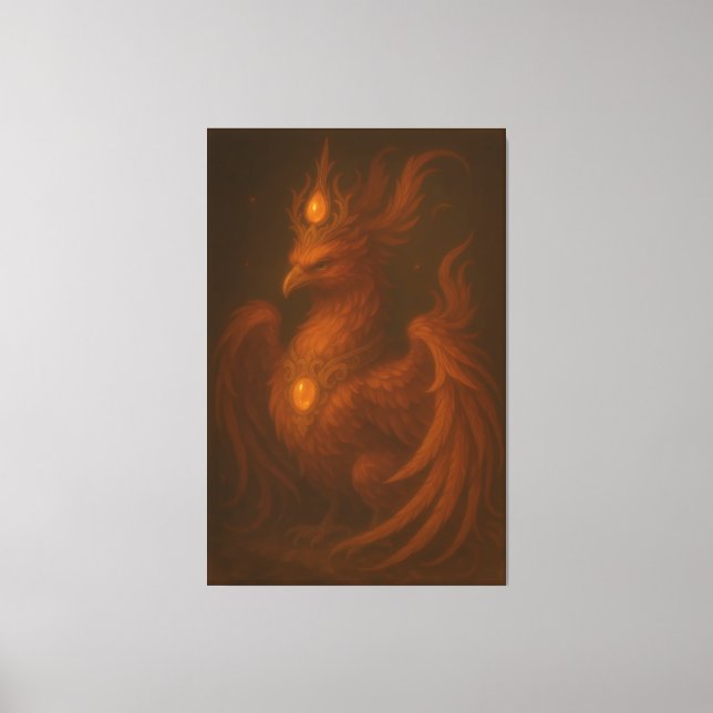 Royal Golden Phoenix – Elite Fine Art Collection Canvas Print (Front)
