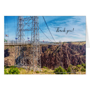 Royal Gorge Bridge Side View Thank You Card