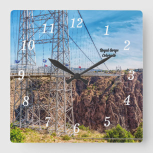 Royal Gorge Bridge Side View Wall Clock