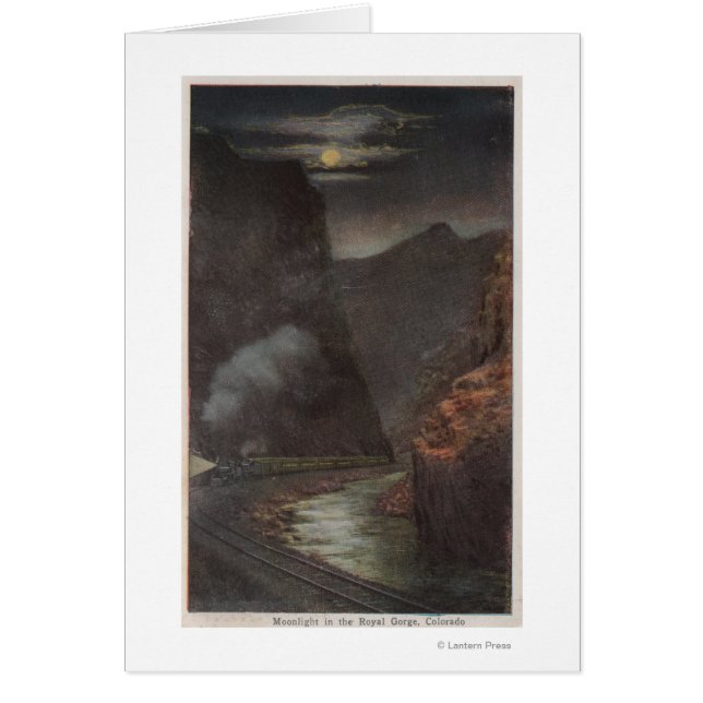 Royal Gorge, CO - Moonlight View of Train in (Front)