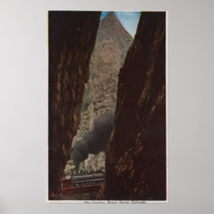 Royal Gorge, CO - View of a Crevice in Royal Poster