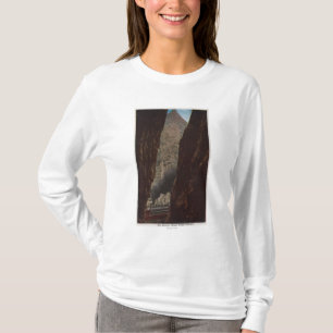 Royal Gorge, CO - View of a Crevice in Royal T-Shirt