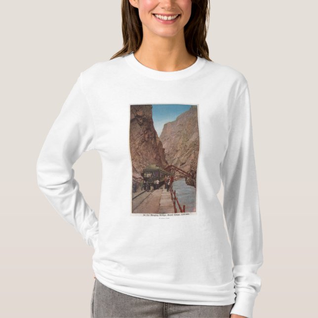 Royal Gorge, CO - View of the Hanging Bridge T-Shirt (Front)