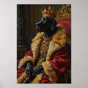 Royal Great Dane Portrait Poster