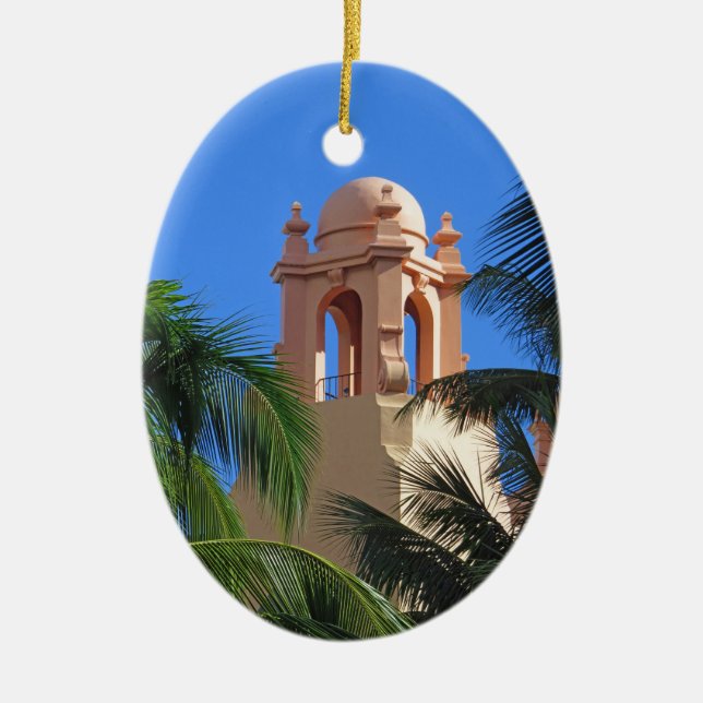 Royal Hawaiian Hotel Ceramic Tree Decoration (Front)