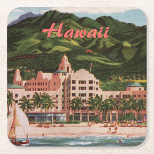 Royal Hawaiian Hotel Paper Coaster (set of 6)