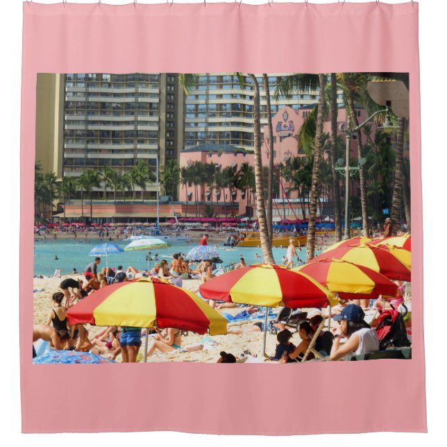 Royal Hawaiian Hotel Shower Curtain (Front)