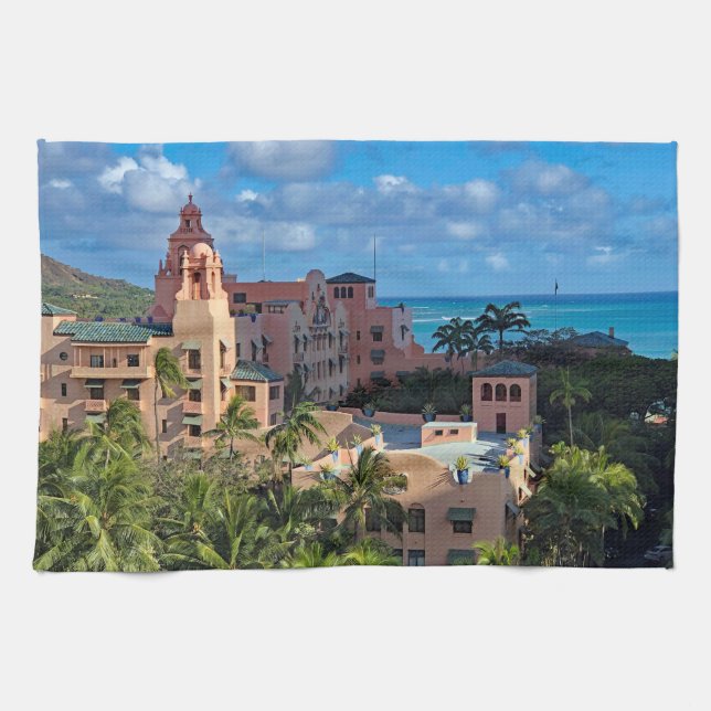 Royal Hawaiian Hotel Tea Towel (Horizontal)