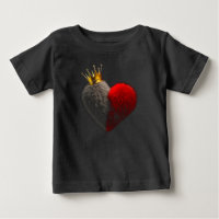 Royal Heart Kids T-Shirt | Cute Crown Heart Graphi