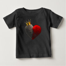 Royal Heart Kids T-Shirt | Cute Crown Heart Graphi