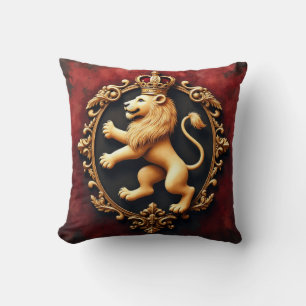 Royal Heraldic Tapestry Pattern Cushion