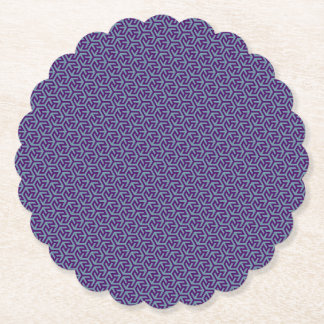 Royal Hex Weave Paper Coaster
