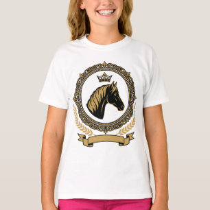 Royal Horse Crest With Gold Details T-Shirt