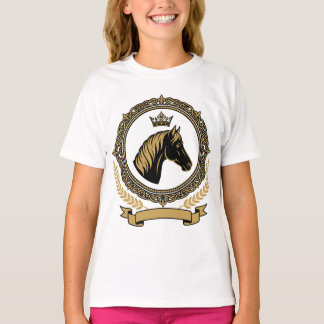 Royal Horse Crest With Gold Details T-Shirt
