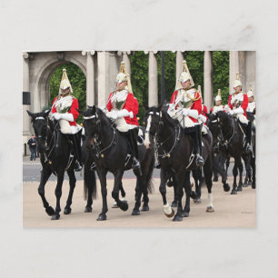 Royal Household Cavalry, London, England Postcard