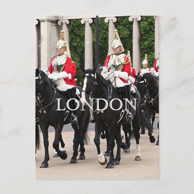 Royal Household Cavalry, London Postcard (Front)