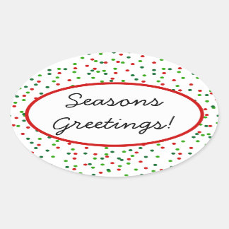 Royal Icing Sprinkles Oval Sticker