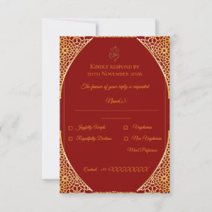 Royal Indian Marriage Reply Template