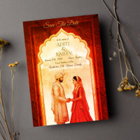 Royal Indian Palace Wedding Save The Date