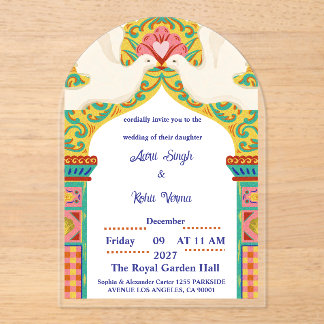 Royal Indian Wedding Invitation | Gold Traditional