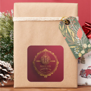 Royal Invitation Square Sticker