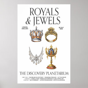 Royal Jewels Exhibition Art Poster Museum Style