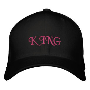 Royal King Basic Flexfit Wool-Cap Black Elegant Embroidered Hat