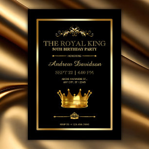 Royal King Birthday  Invitation