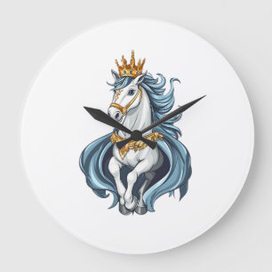 Royal King Unicorn (1) Large Clock